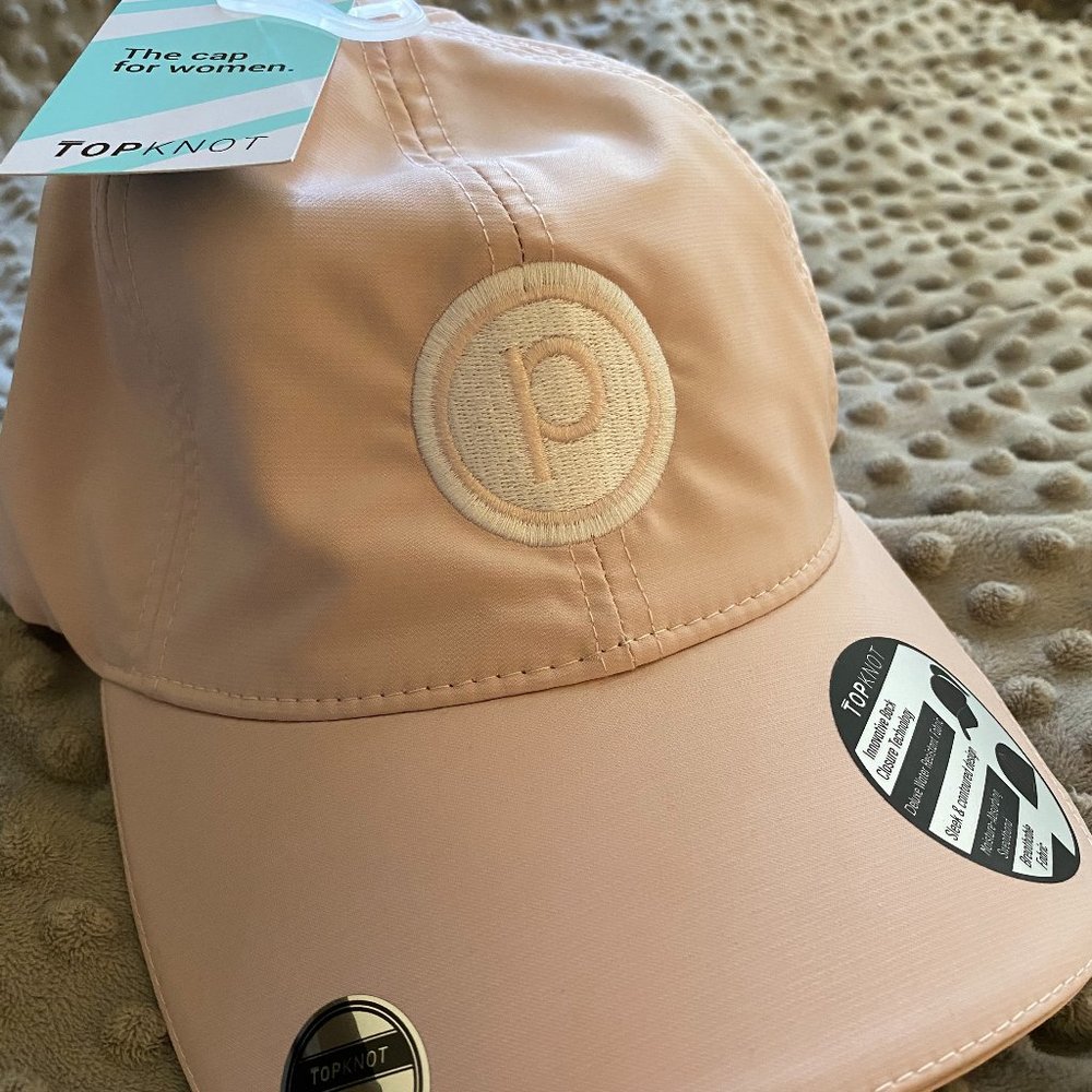 Pink Pure Barre Topknot Baseball Hat Cap NWT!